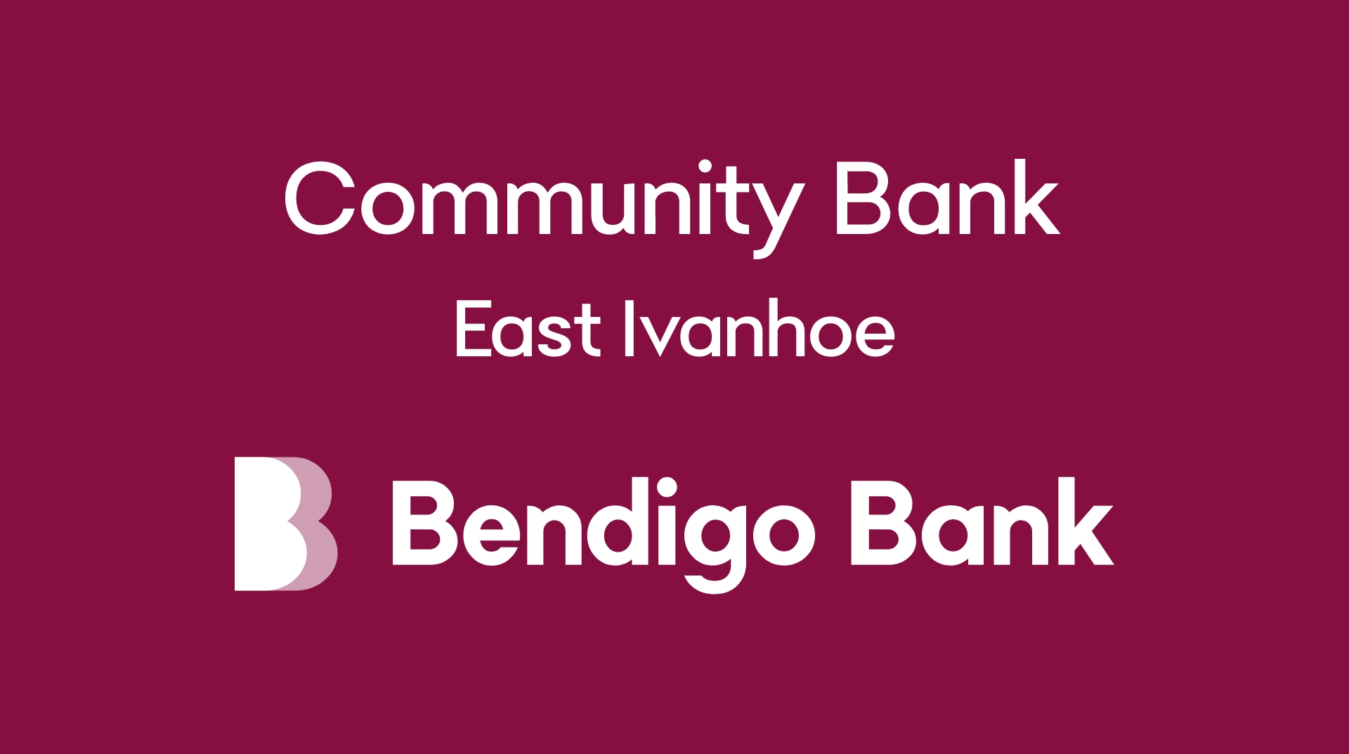 communty bank East Ivanoe Bendigo Bank